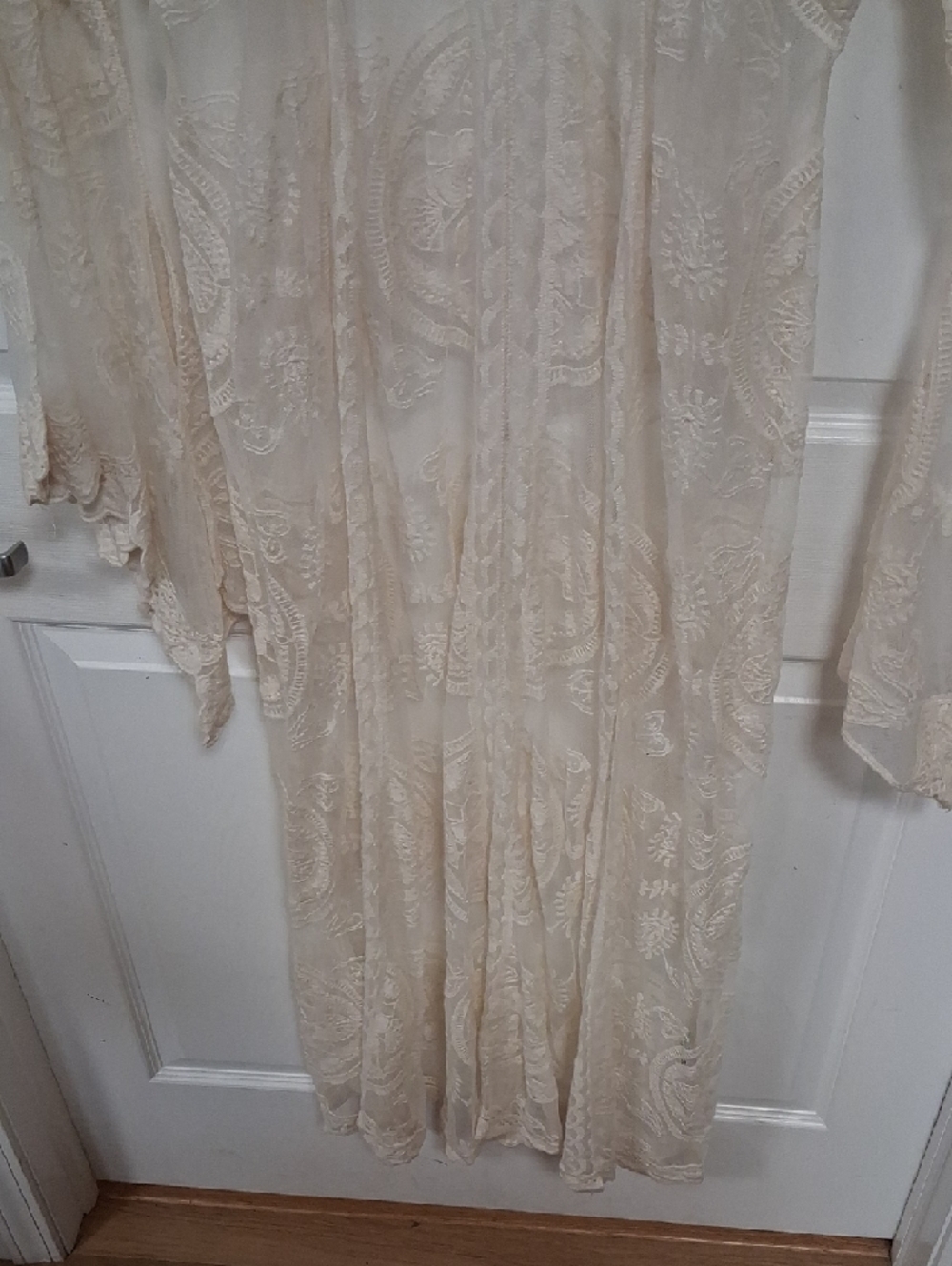 POL Cream Lace Crochet Kimono - Picture 6 of 8